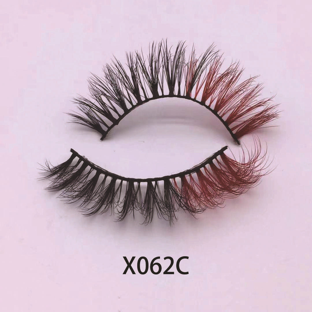 Colorful Faux Eyelashes for Festivals - Soft & Curly