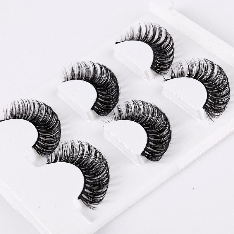 3 Pairs of Synthetic Volume Short False Eyelashes