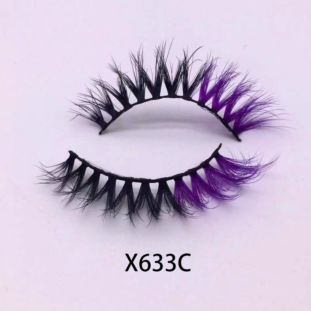 Colorful Faux Eyelashes for Festivals - Soft & Curly