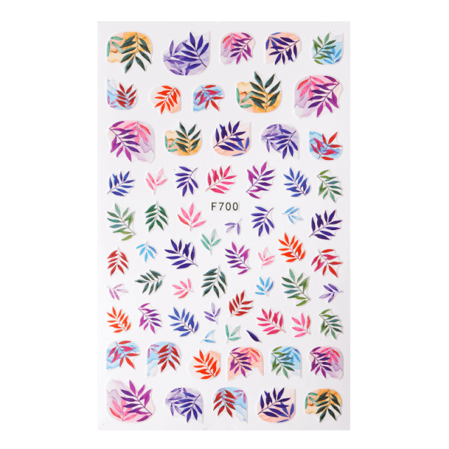 3D Nail Stickers Character Image Decals Slider Valentine Black White Nail Art Decoration